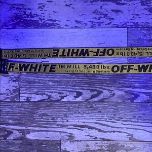 Off-White Yellow Industrial Style Belt